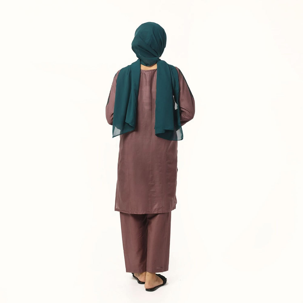 Women's Cotton Embroidered 2Pcs Suit - Purple, Women Shalwar Suits, Chase Value, Chase Value