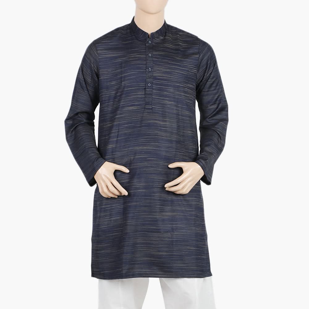 Men's Slim Fit Plain Kurta - Royal Blue, Men's Kurtas, Chase Value, Chase Value
