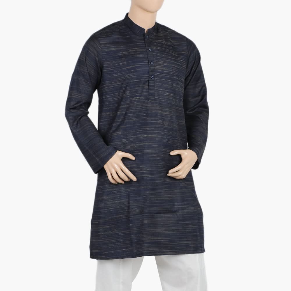 Men's Slim Fit Plain Kurta - Royal Blue, Men's Kurtas, Chase Value, Chase Value