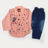 Newborn Boys Full Sleeves Suit - Peach, Newborn Boys Sets & Suits, Chase Value, Chase Value