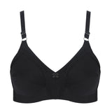 Women's Cotton Bra Plain Lace - Black, Women Bras, Chase Value, Chase Value
