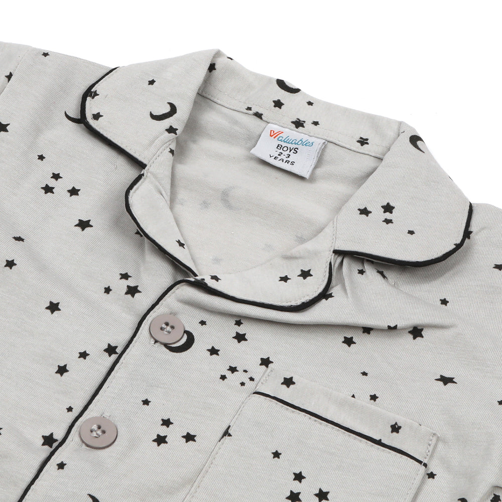 Boys Half Sleeves Night Suit - Grey, Boys Night Suit, Chase Value, Chase Value