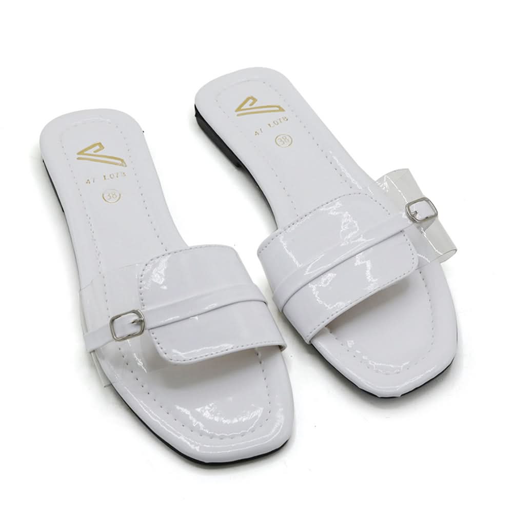 Women's Slipper - White, Women Slippers, Chase Value, Chase Value