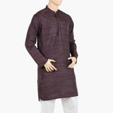 Men's Slim Fit Plain Kurta - Bluish Purple, Men's Kurtas, Chase Value, Chase Value
