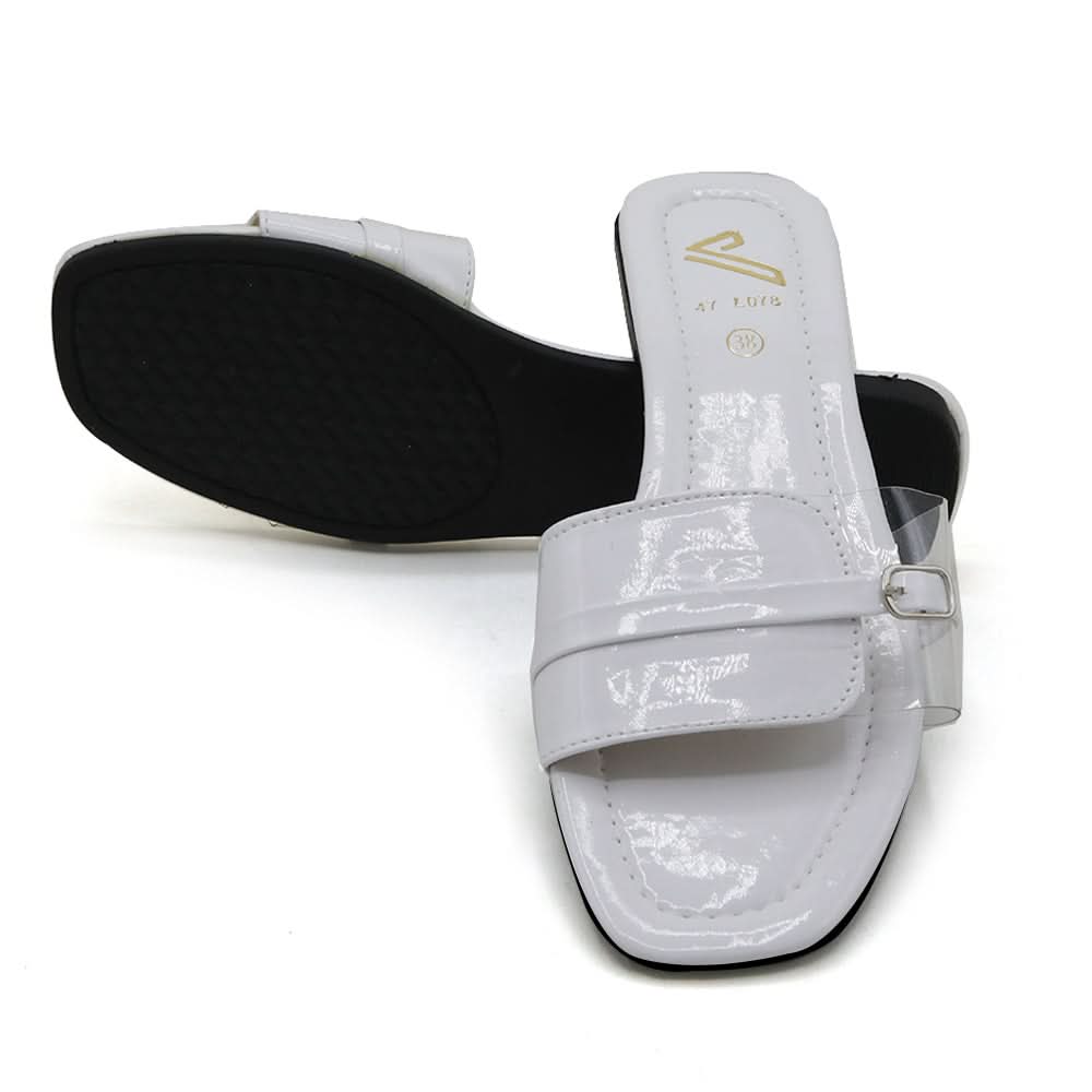 Women's Slipper - White, Women Slippers, Chase Value, Chase Value