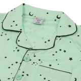 Boys Half Sleeves Night Suit - Light Green, Boys Night Suit, Chase Value, Chase Value