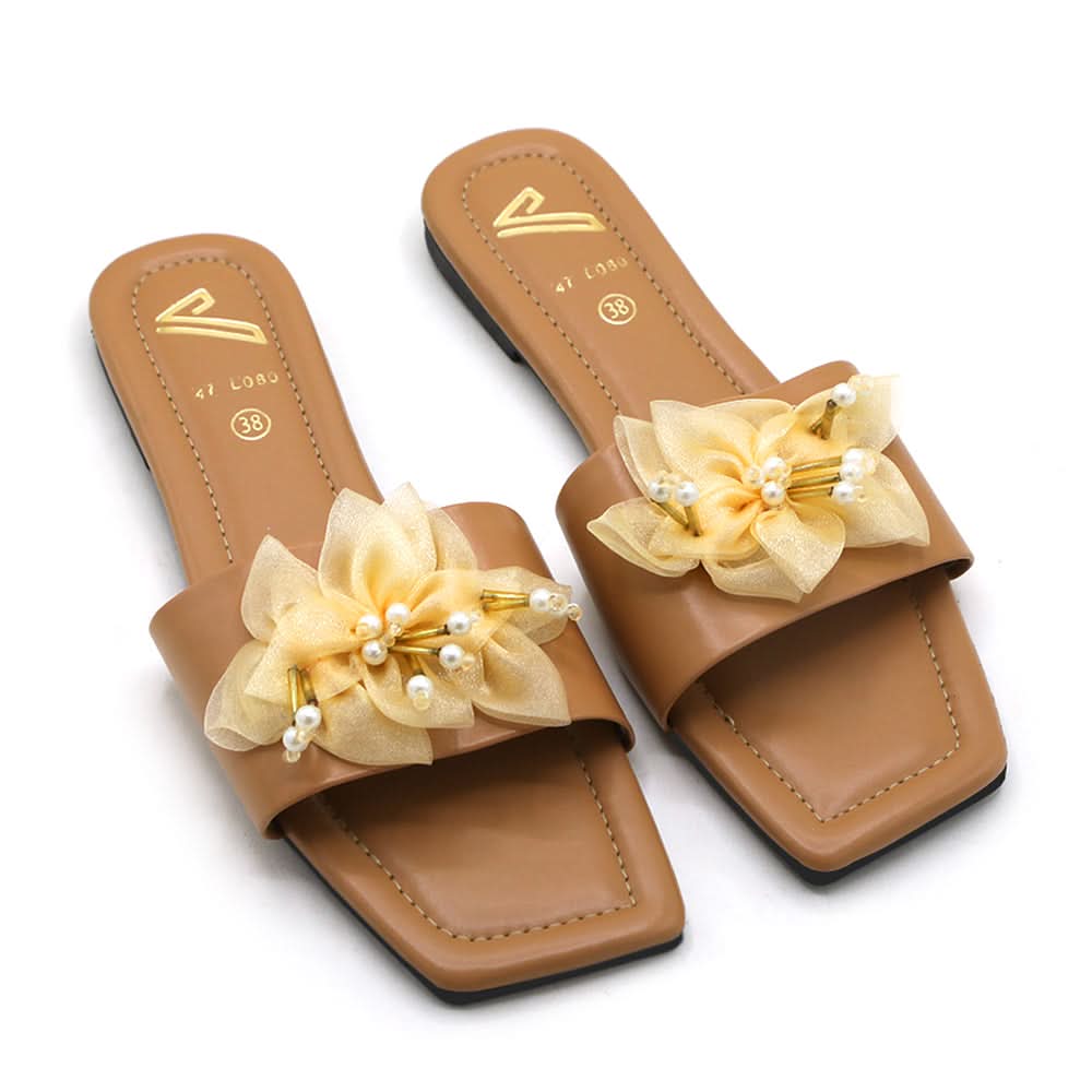 Women's Slipper - Beige, Women Slippers, Chase Value, Chase Value