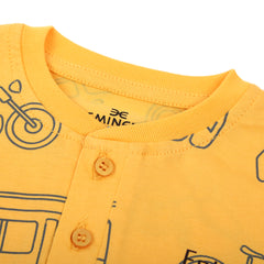 Eminent Boys Full Sleeves T-Shirt - Banana & Yellow