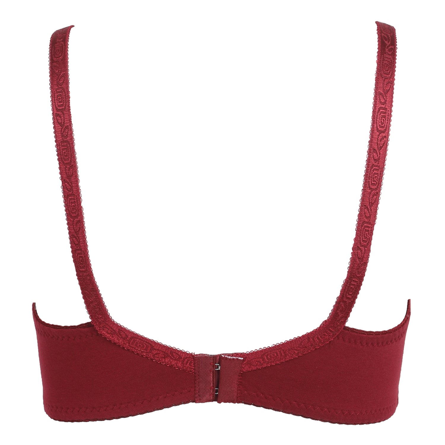 Women's Cotton Bra Plain Lace - Maroon, Women Bras, Chase Value, Chase Value