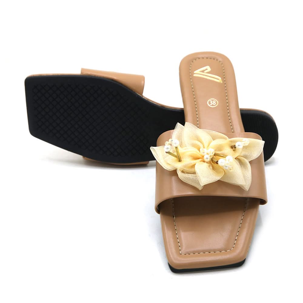 Women's Slipper - Beige, Women Slippers, Chase Value, Chase Value