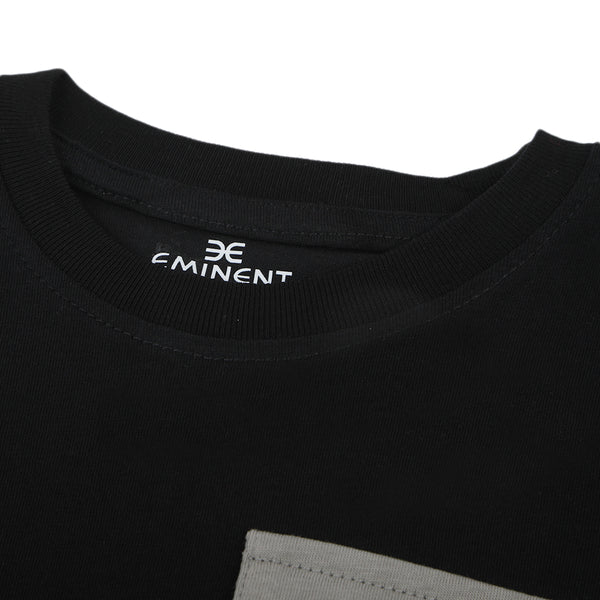 Eminent Boys Full Sleeves T-Shirt - Jet Black