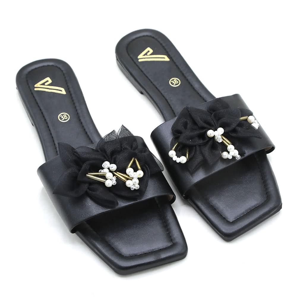 Women's Slipper - Black, Women Slippers, Chase Value, Chase Value
