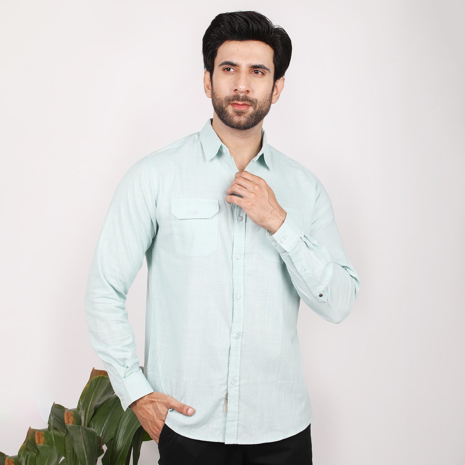 Eminent Men's Casual Check Shirt - Surf Spray, Men's Shirts, Eminent, Chase Value