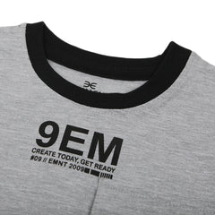 Eminent Boys Half Sleeves T-Shirt - Ash Grey