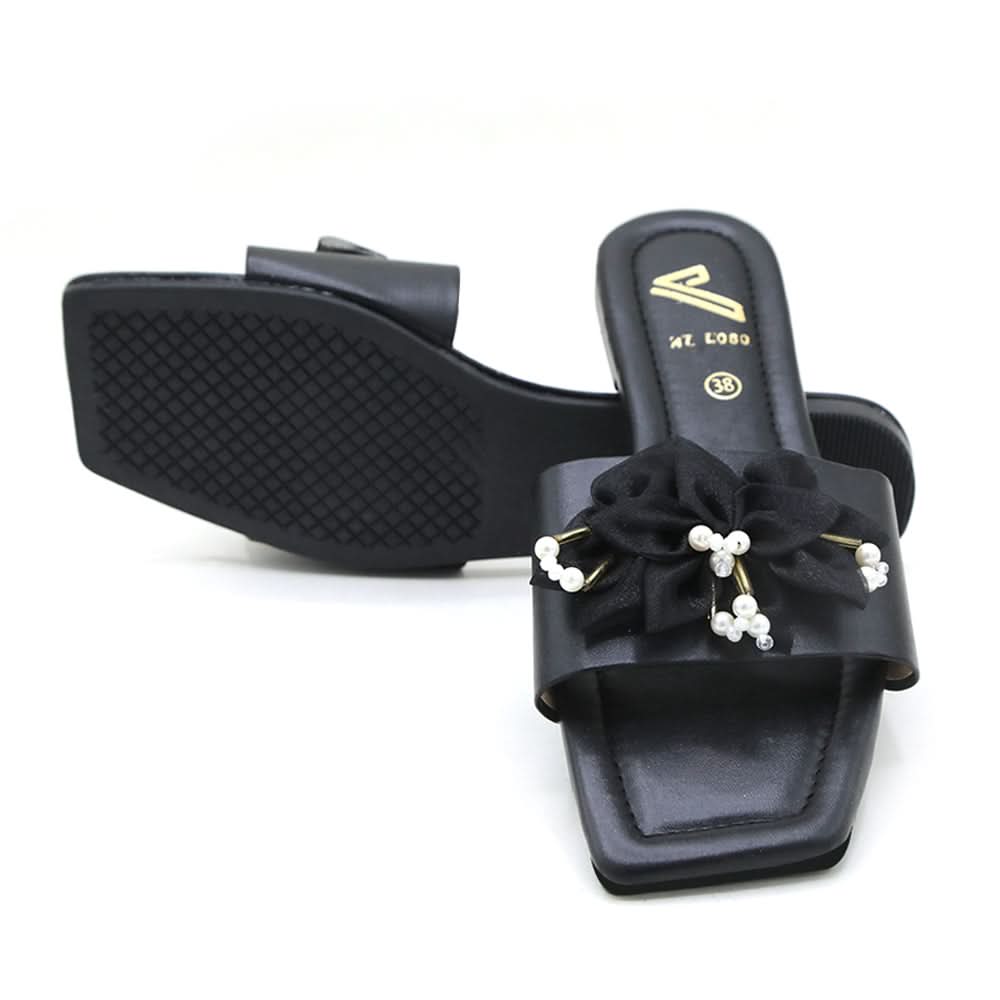 Women's Slipper - Black, Women Slippers, Chase Value, Chase Value