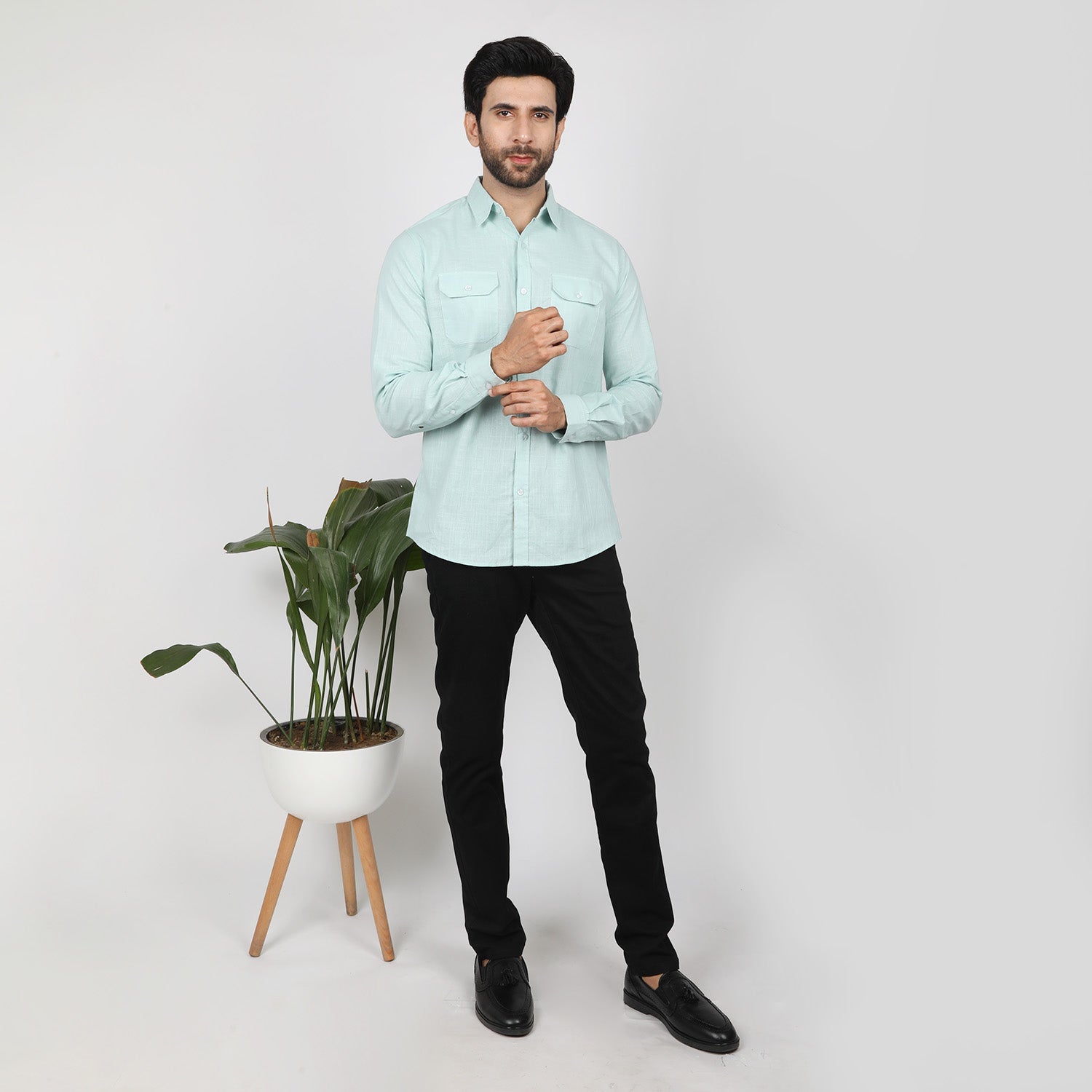 Eminent Men's Casual Check Shirt - Surf Spray, Men's Shirts, Eminent, Chase Value