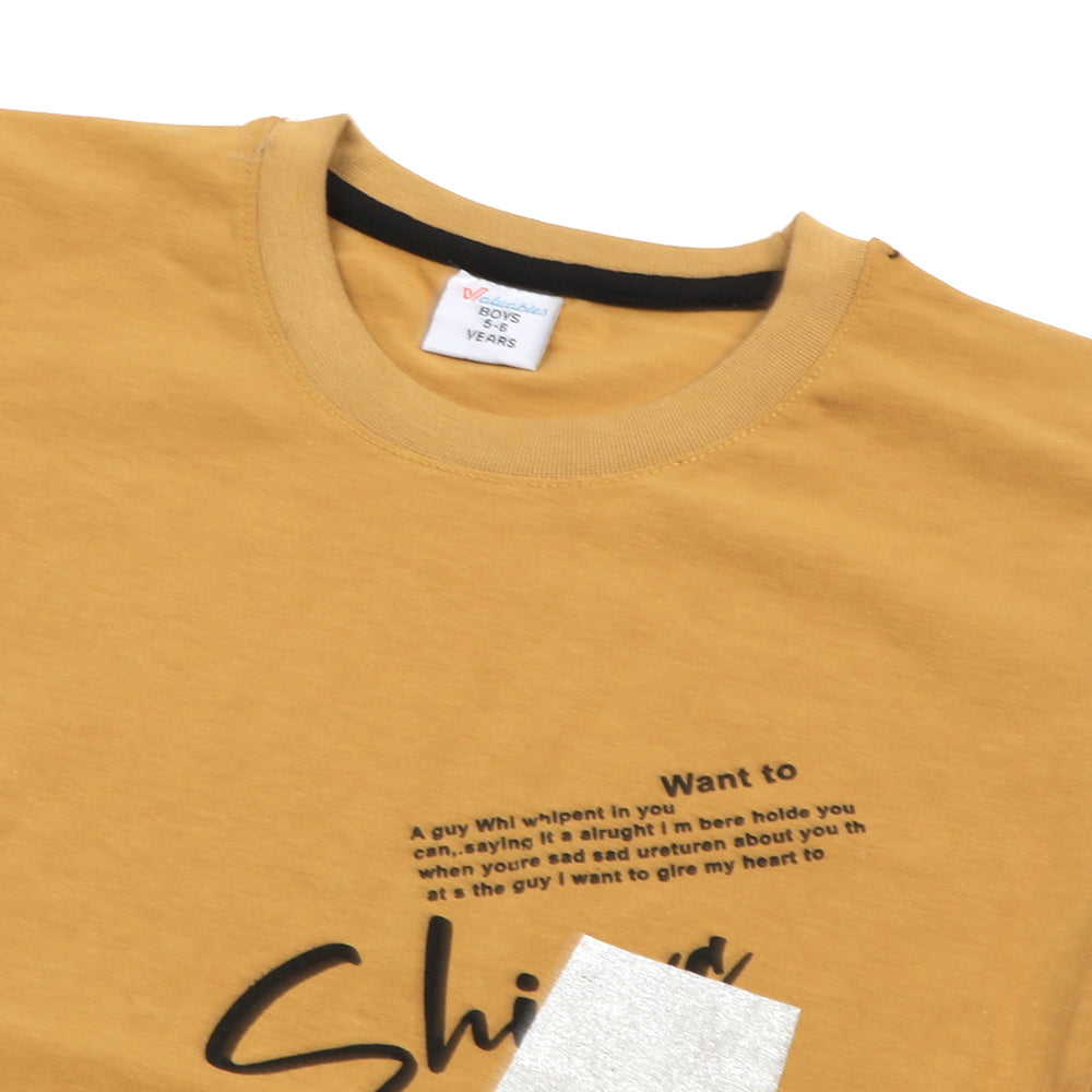 Boys Half Sleeves Denim Short Suit - Brown, Boys Sets & Suits, Chase Value, Chase Value