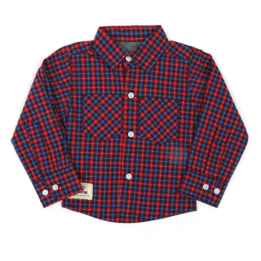 Eminent Newborn Boys Casual Shirt - Red, Newborn Boys Shirts & T-Shirts, Eminent, Chase Value