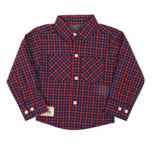 Eminent Newborn Boys Casual Shirt - Red