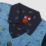 Newborn Boys Full Sleeves Suit - Steel Blue, Newborn Boys Sets & Suits, Chase Value, Chase Value