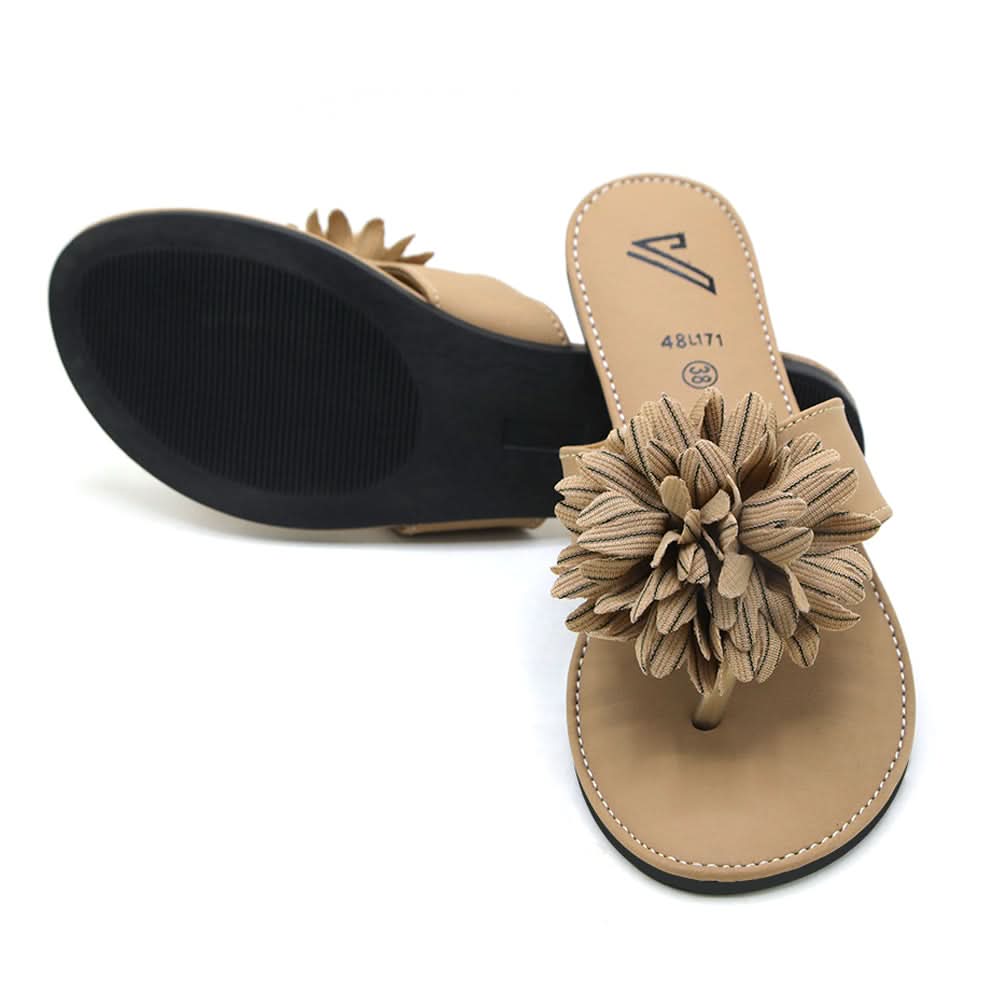 Valuable Open-Toe Slipper - Fawn, Women Slippers, Chase Value, Chase Value