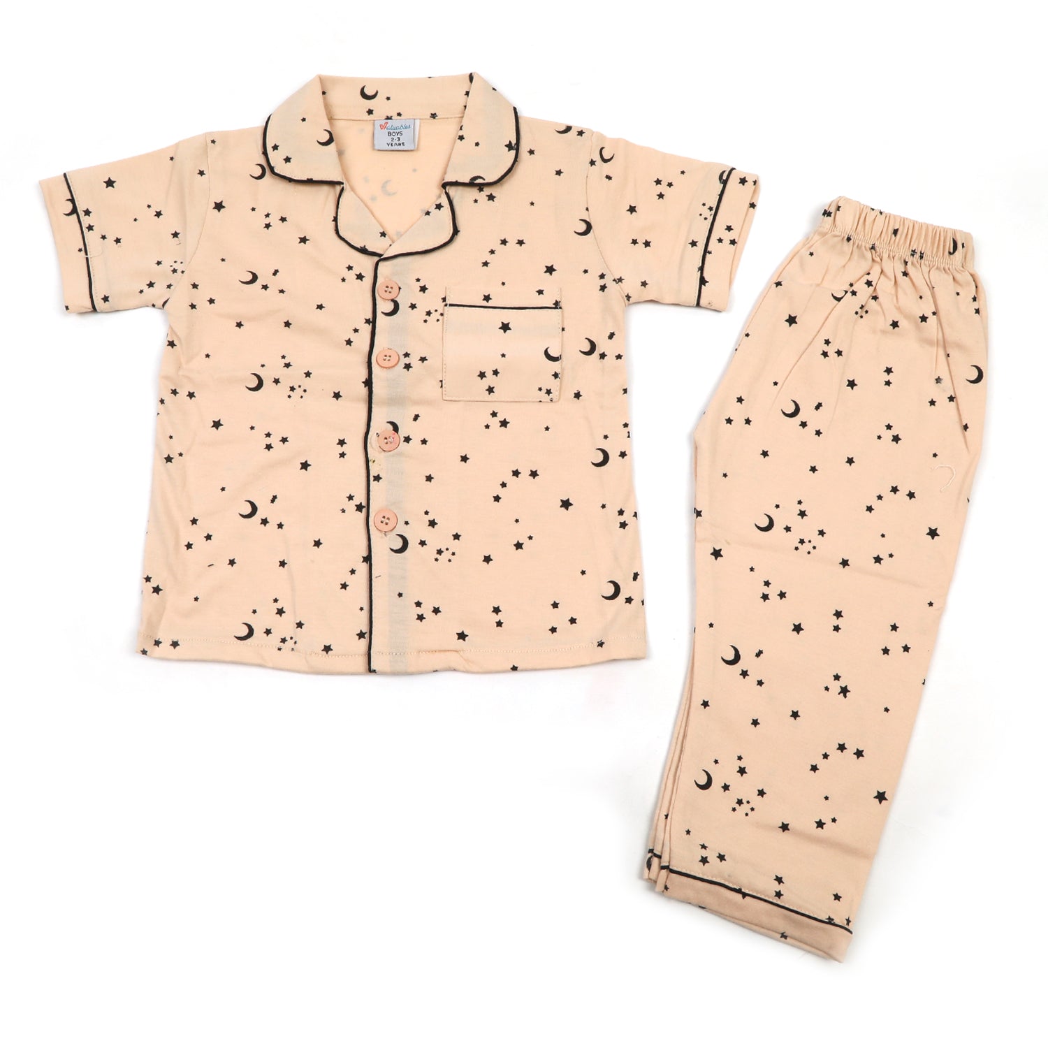Boys Half Sleeves Night Suit - Fawn, Boys Night Suit, Chase Value, Chase Value