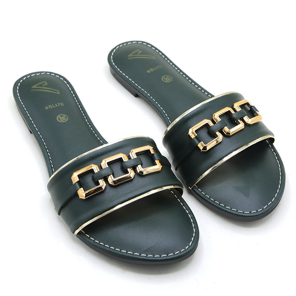 Women's Slipper - Green, Women Slippers, Chase Value, Chase Value