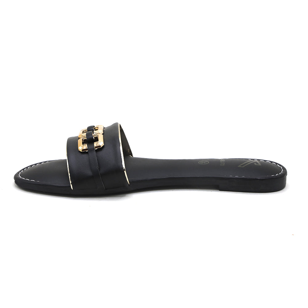 Women's Slipper - Black, Women Slippers, Chase Value, Chase Value
