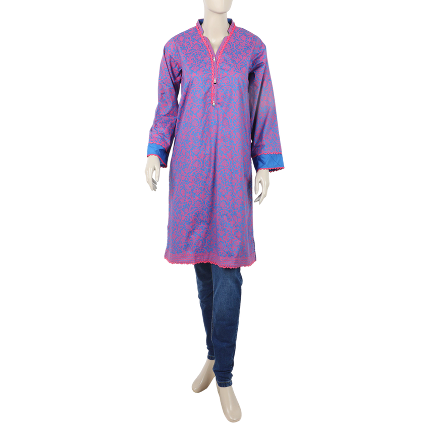 Eminent Women's Stitched Kurti - Blue