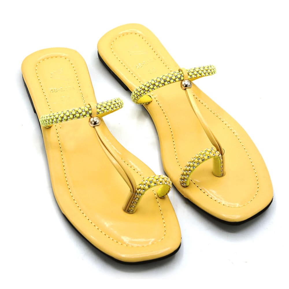 Women's Slipper - Yellow, Women Slippers, Chase Value, Chase Value