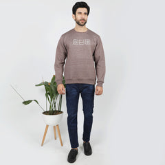 Eminent Men's Full Sleeves Sweat Shirt - Brown