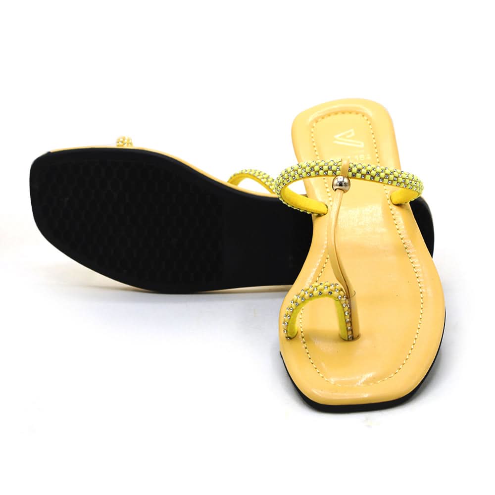 Women's Slipper - Yellow, Women Slippers, Chase Value, Chase Value