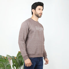 Eminent Men's Full Sleeves Sweat Shirt - Brown