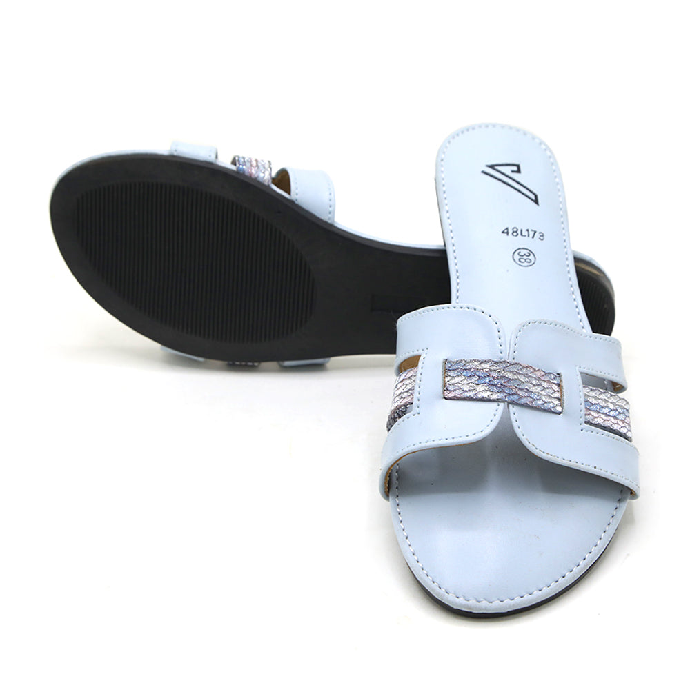 Women's Slipper - Cyan, Women Slippers, Chase Value, Chase Value