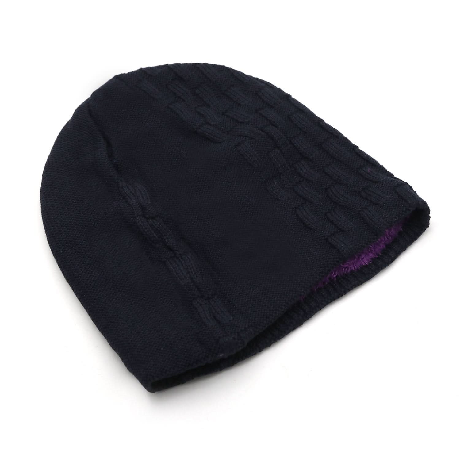 Men's Woolen Cap - Navy Blue, Men's Cap & Other Accessories, Chase Value, Chase Value
