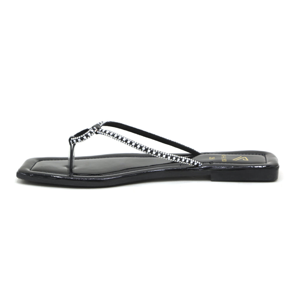 Women's Slipper - Black, Women Slippers, Chase Value, Chase Value
