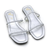 Women's Slipper - Silver, Women Slippers, Chase Value, Chase Value