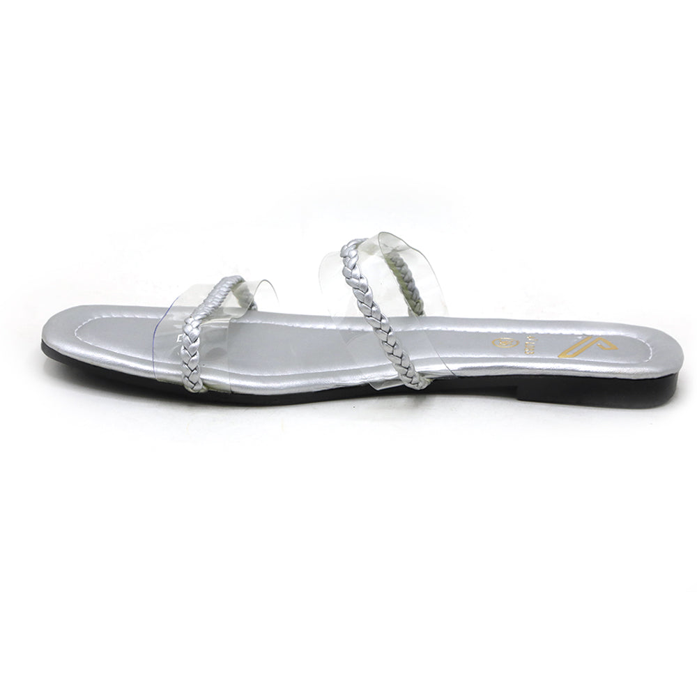 Women's Slipper - Silver, Women Slippers, Chase Value, Chase Value