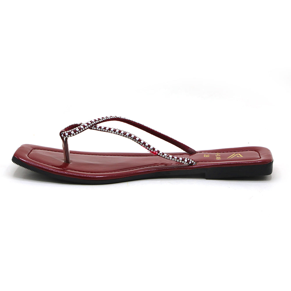 Women's Slipper - Maroon, Women Slippers, Chase Value, Chase Value