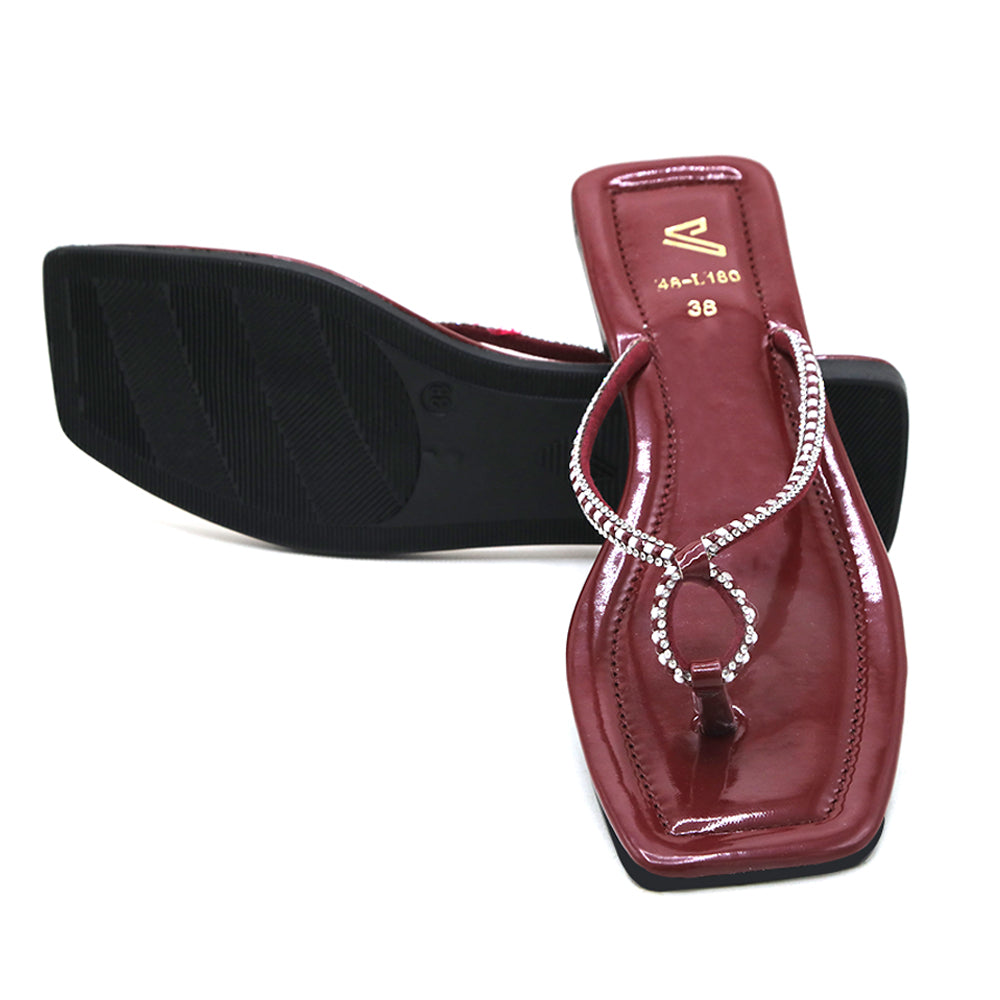 Women's Slipper - Maroon, Women Slippers, Chase Value, Chase Value