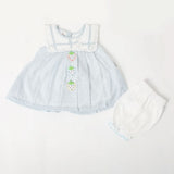 Newborn Girls Half Sleeves Suit  - Blue, Newborn Girls Sets & Suits, Chase Value, Chase Value