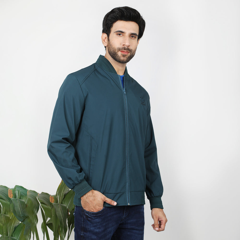 Men's Full Sleeves Jacket - Steel Green, Men's Jackets & Hoodies, Chase Value, Chase Value