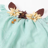 Newborn Girls Half Sleeves Suit  - Sea Green, Newborn Girls Sets & Suits, Chase Value, Chase Value