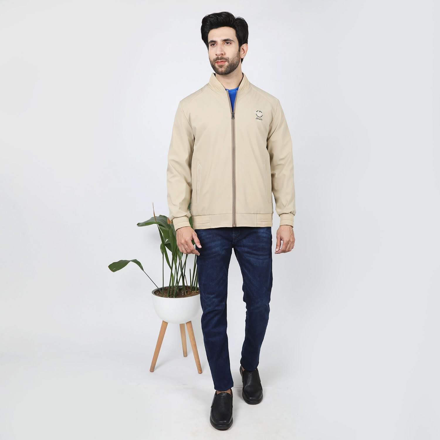 Men's Full Sleeves Jacket - Fawn, Men's Jackets & Hoodies, Chase Value, Chase Value
