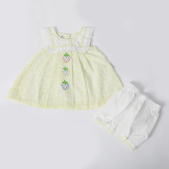 Newborn Girls Half Sleeves Suit  - Light Green, Newborn Girls Sets & Suits, Chase Value, Chase Value