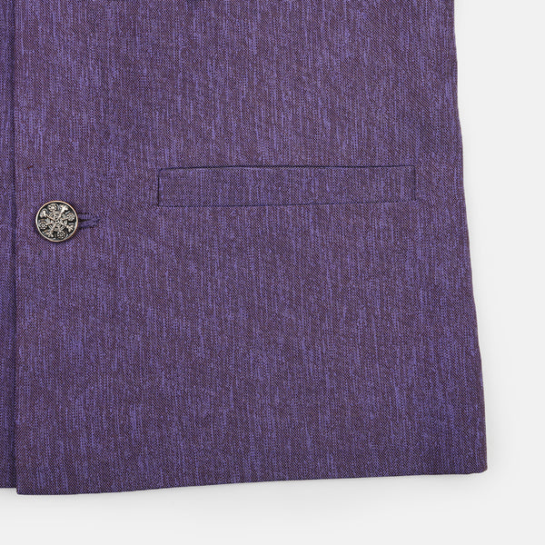 Eminent Boys Plain Waistcoat - Purple