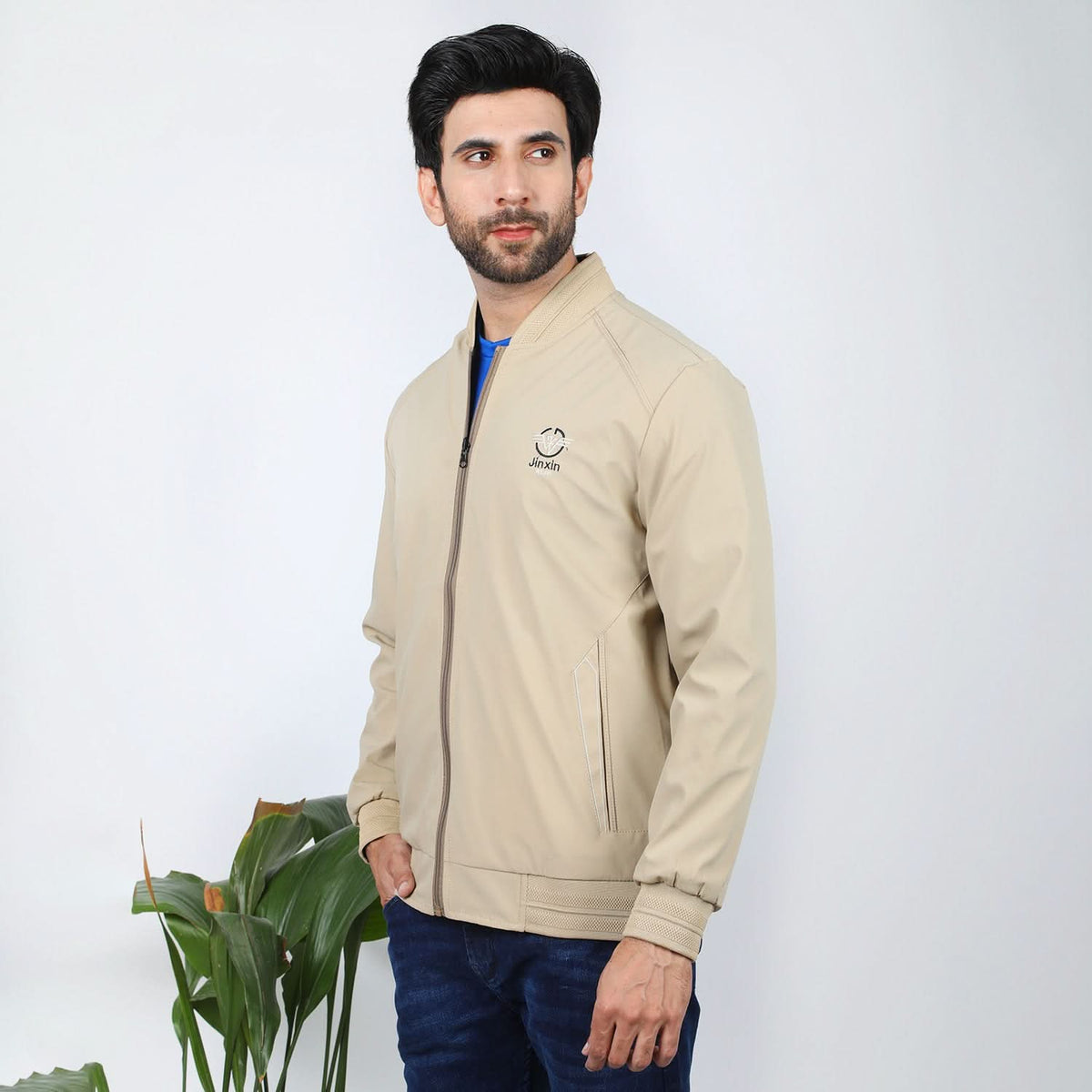 Men's Full Sleeves Jacket - Fawn, Men's Jackets & Hoodies, Chase Value, Chase Value