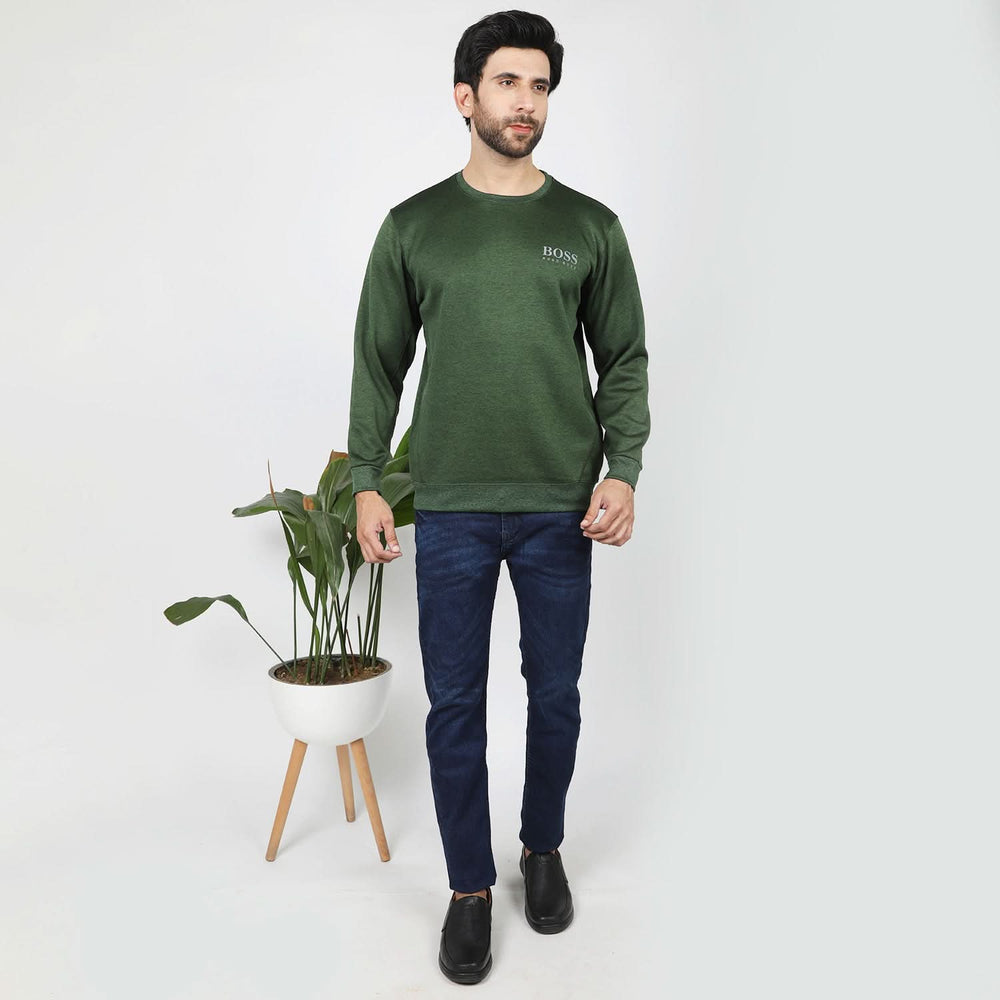 Men's Full Sleeves Sweat Shirt - Green, Men's Sweater & Sweat Shirts, Chase Value, Chase Value