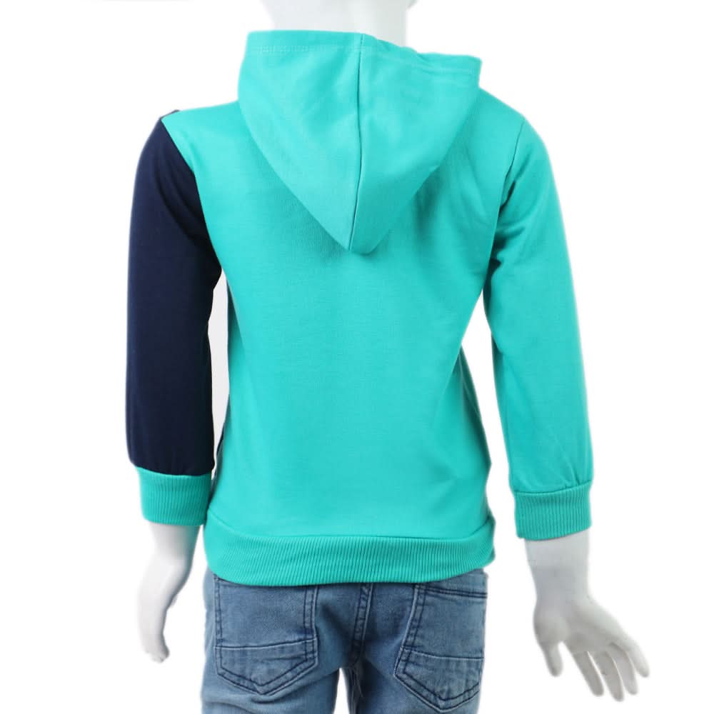 Boys Hoodie T-Shirt - Cyan, Boys Hoodies & Sweat Shirts, Chase Value, Chase Value