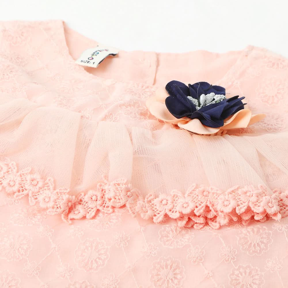 Newborn Girls Half Sleeves Suit  - Peach, Newborn Girls Sets & Suits, Chase Value, Chase Value
